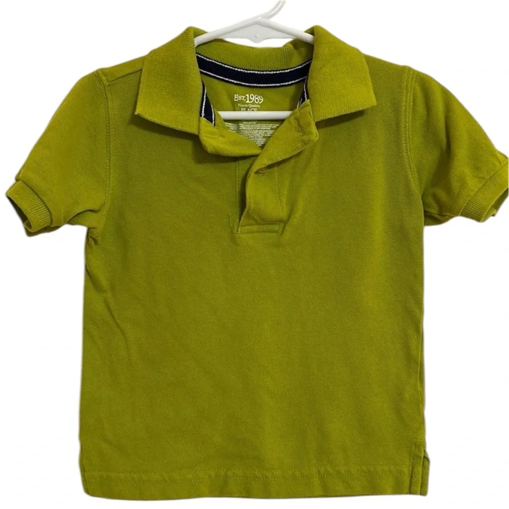Toddler Boys The Childrens Place 9-12 Mos Short Sleeve Polo Green